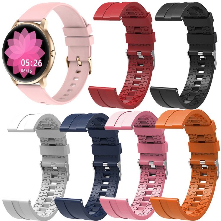 Ремешок силиконовый для смарт-часов Amazfit GTS KW66, 20/22 мм