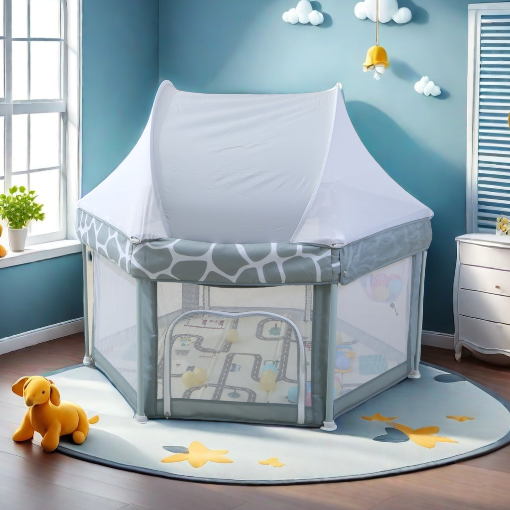 Large Foldable Hexagonal Toddler Activity Center Playpen Portable Fabric Baby Child Safety Fence baby fence playpen