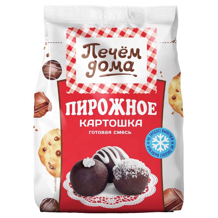 Pechem дома картофеля кондитерской муки mix