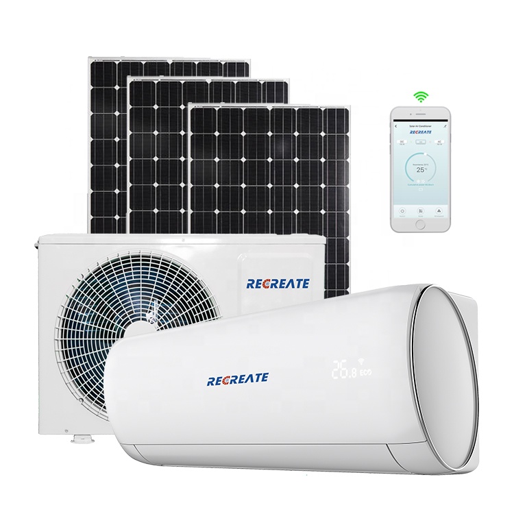New Air Conditioners Solar Power 12000btu 1.5hp/1ton Mobile Phone Control Easy Installation For Sale