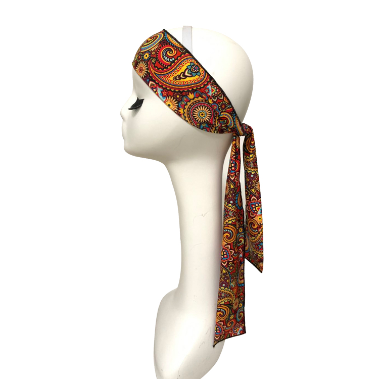 Wholesale Headband Tie Custom Designer Head Wraps For Hair Edge Head Scarf Headwraps