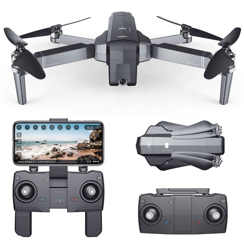 GPS Дрон Квадрокоптер с длительным временем полета с камерой 1080P 5G Wifi FPV Follow Me вертолет Профессиональный бесщеточный SJRC F11