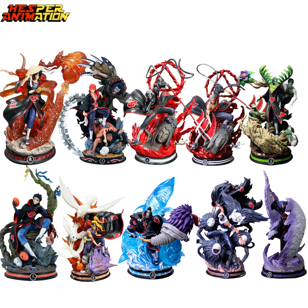 Huge 17inches Collectible Figures 10 Styles Narutos Akatsuki Character Anime Figure High quality Narutoed Action Figures
