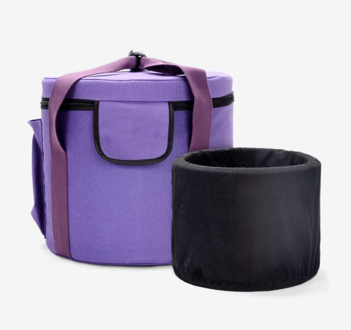 Purple Heavy Duty Sponge Padded Crystal Singing Bowl Case for 12 inch Sound Bowls