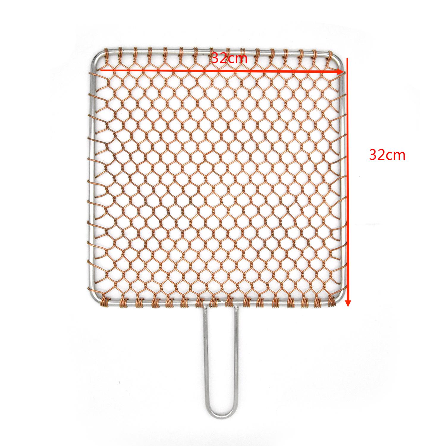 Copper Barbecue Wire Mesh, Hand-woven Pure Copper Grill Net, BBQ Accessories Tools