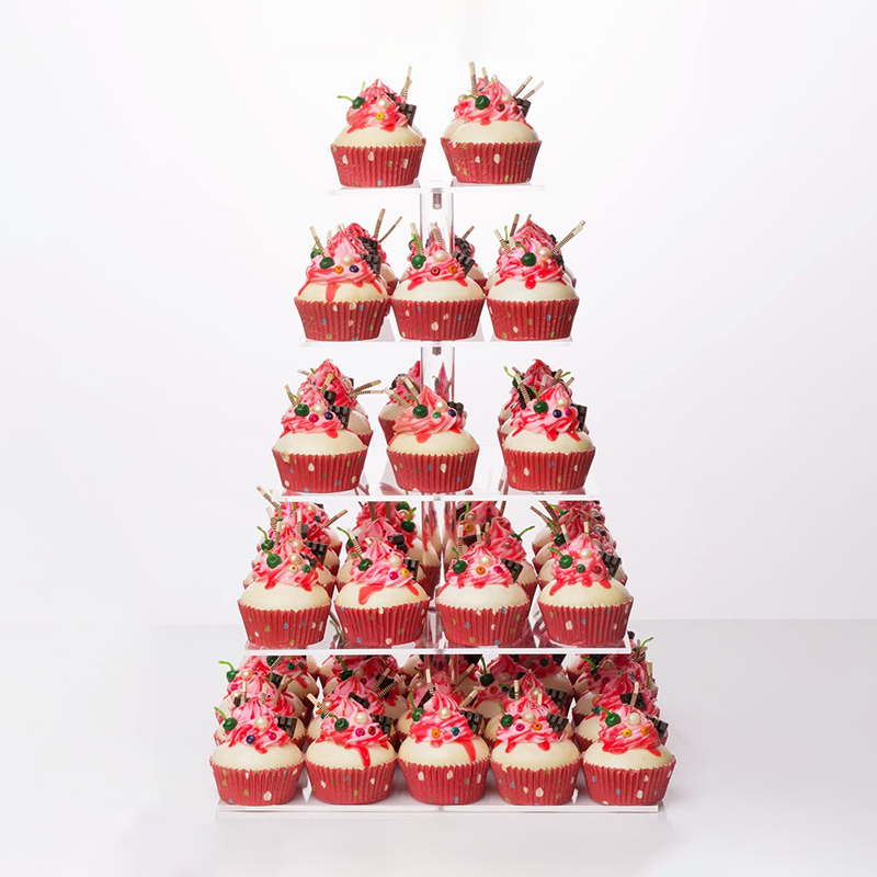 Custom Acrylic Cupcake Display Stand with Wedding Party Cake Rack Decor Tools Birthday Party Dessert Tree Tower