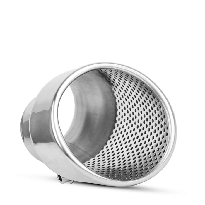 High performance Silver Exhaust Muffler Tips to Tail throat of Universal car Carbon Fiber Stainless Steel exhaust tail