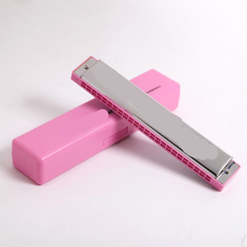 Hamonica 24-Hole Polyphonic C Key Harmonica Beginner Children Adult Students Playing Musical Instruments Wholesale