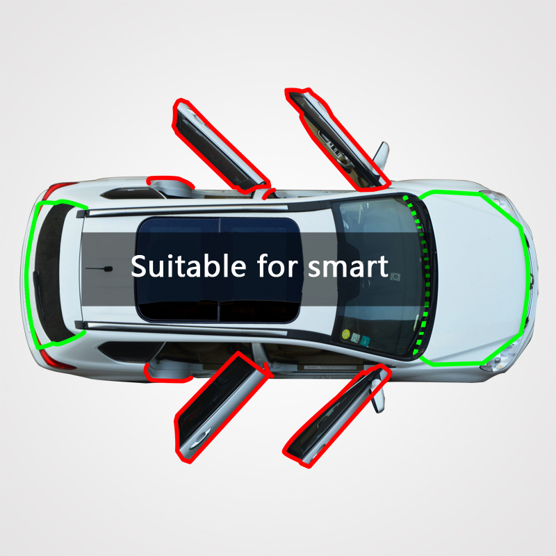 Для уплотнительной ленты smart/fortwo/forfour для модификации дверей автомобиля и установки звукоизоляционной и пыленепроницаемой ветрозащитной резины