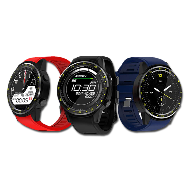 С монитором сердечного ритма камера SIM карта круглый GPS Smartwatch Спорт F1 смарт-часы