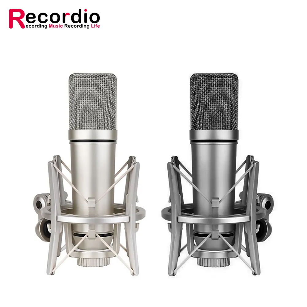 GAM-V87  25mm Capsules studio Sound Recording condenser microphone with Microphone Shock Mount