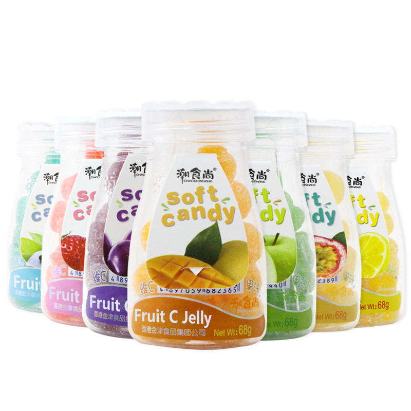 sugar bear hair gummy vitamins privat label Mixed fruit juice soft candy gummy snacks C Child Nutrition vitamin gummies