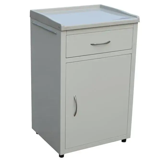 Hospital Furniture low price medical cabinets mobile stainless steel metal bedside locker Cabinet with drawer