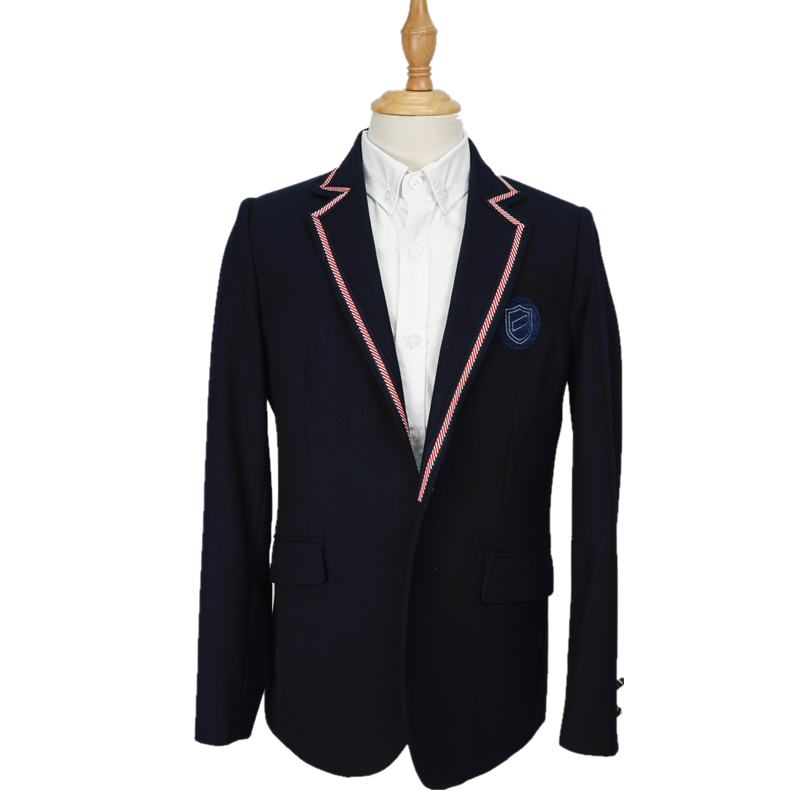 children school uniform one piece jacket blazer suits for boy and girl teenager
