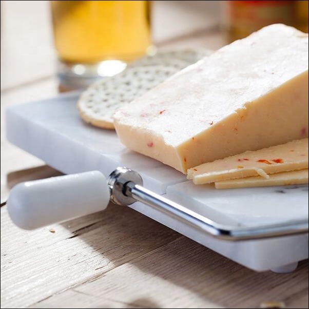 White Marble Cheese Board   Cutter Set Kitchen Cheese Utensils