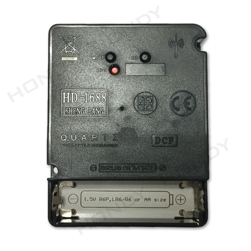 DCF MSF JJY HD-1688, супер бесшумные настенные часы с радиоуправлением, механизм для настенных часов с дистанционным управлением