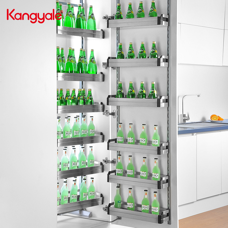 KANGYALE, кухонный шкаф из нержавеющей стали, кухонные аксессуары, кухонное оборудование, Хрустальная корзина для кладовой