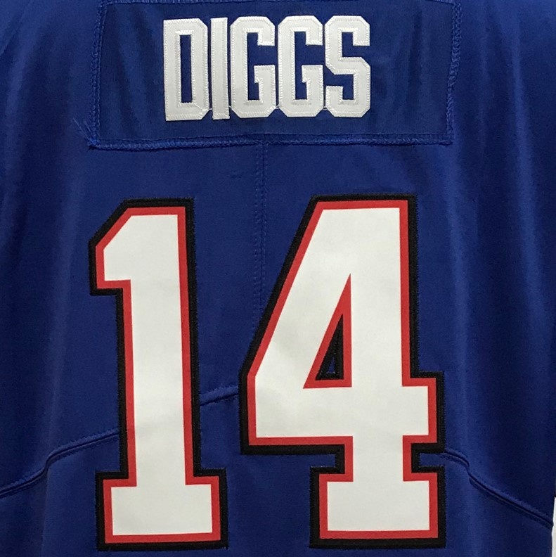 Stefon Diggs Royal 2020, лучшее качество, сшитая футболка для американского футбола