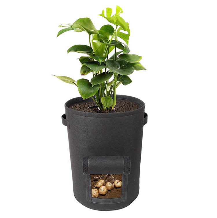 6-pack 7 Gallons Grow Bags Potato Planter Bag Planting Grow Bags Felt Fabric Pots For Grow Vegetables,Potato,Carrot And Onion