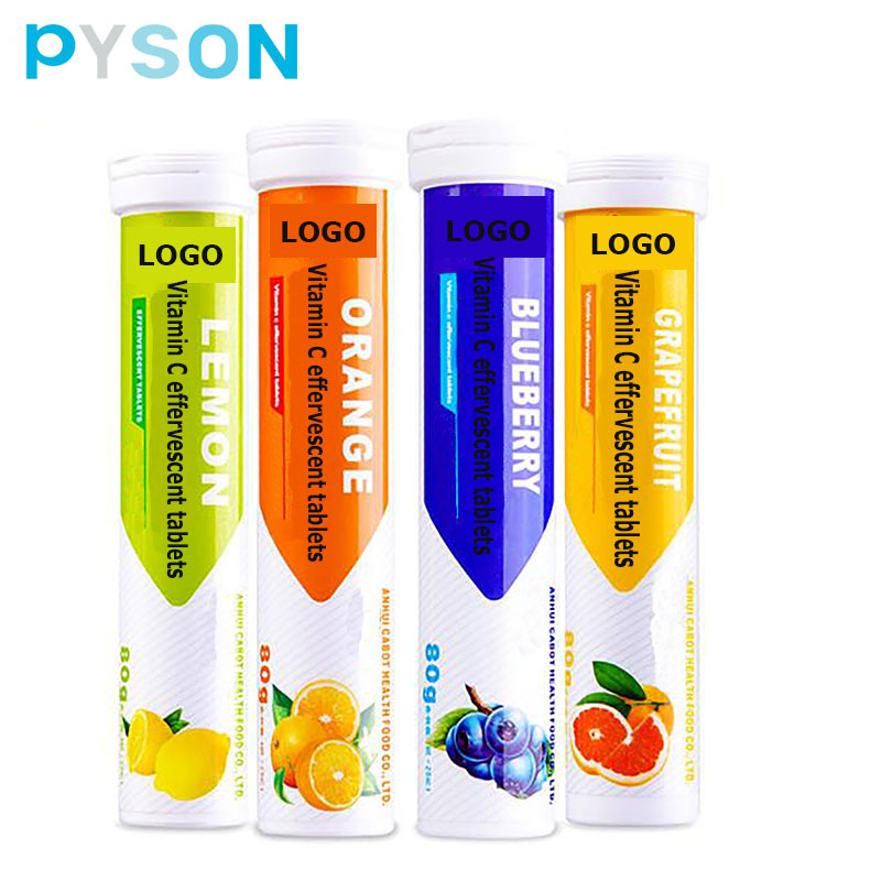 Pyson Bulk Vitamin C Effervescent Tablet OEM Service Vitamin C 1000mg Effervescent Tablet