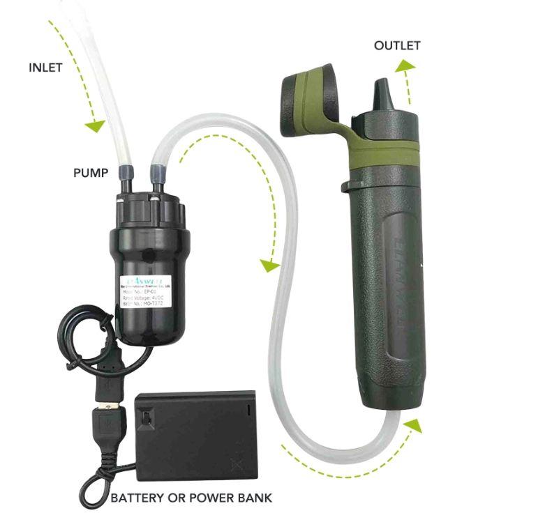 simple carbon outdoor water filter