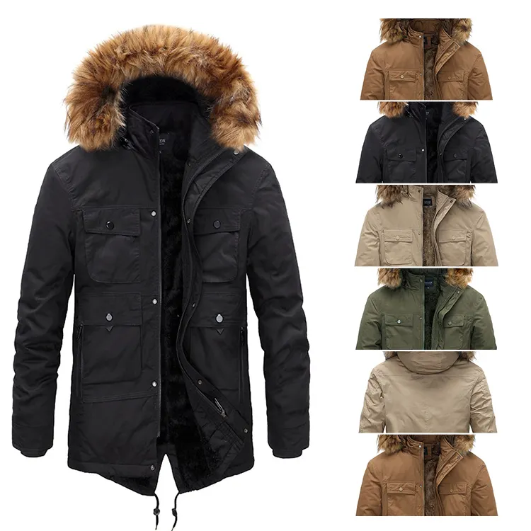 Hot Selling Cotton Soft Fashionable Winter Thickened Warm Casual Men's Coats
