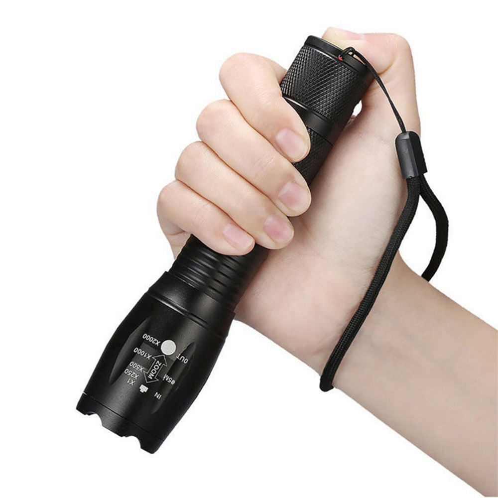 Hot Sale 90g Unit High Power Linterna de Led Rechargeable Torch, Powerful Dimmable Zoom G700 10W XML T6 Tactical Led Flashlight