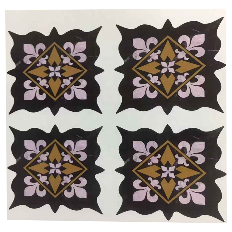 Long life tile self adhesive vinyl label cheap waterproof plastic floor sticker for wall tile flooring decoration