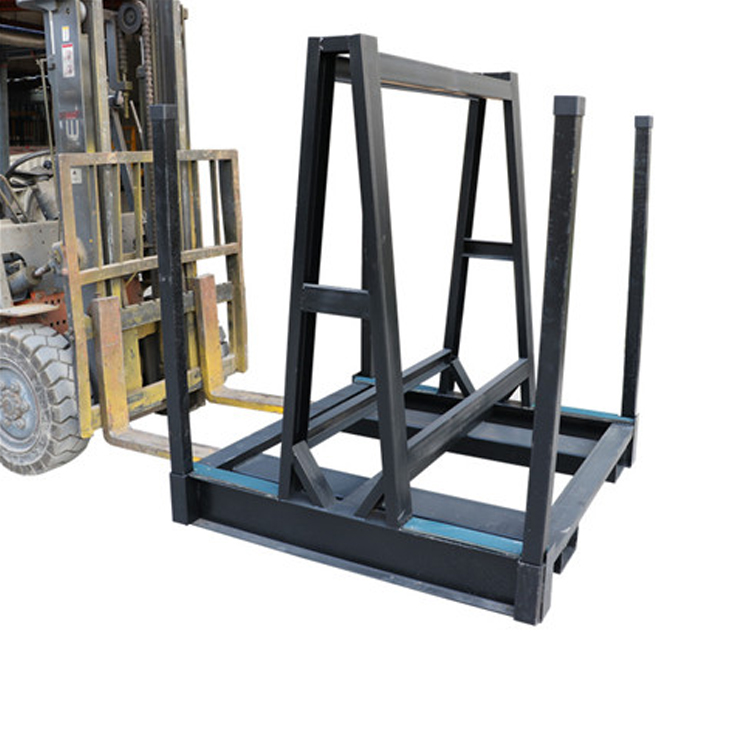 China factory heavy-duty granite quartz stone slab a frame transport rack(double sided) in warehouse or outdoor