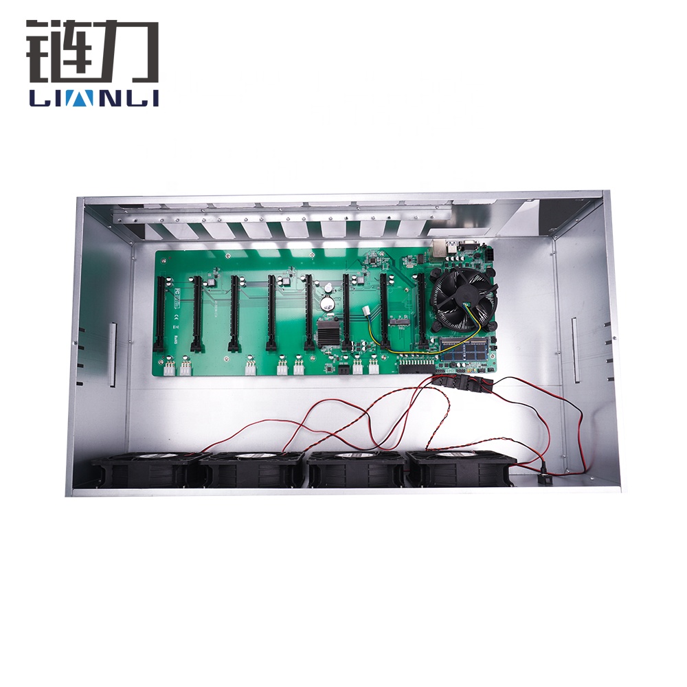 Горнодобывающая машина эфириума 240MH/s mining материнская плата 8 gpu с графической картой rx 580 8gb gpu