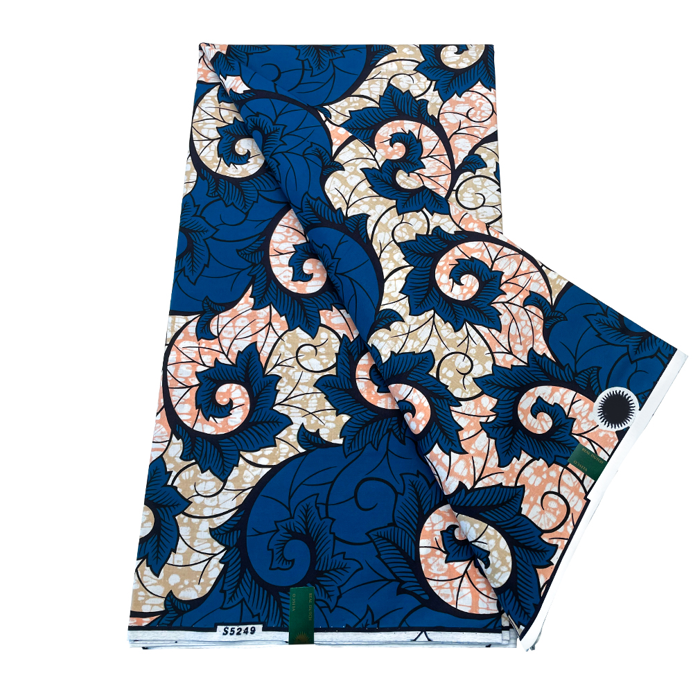 Top Sale 100%cotton Floral Print Wax Fabric Pagne Wax African Africain For Pagne