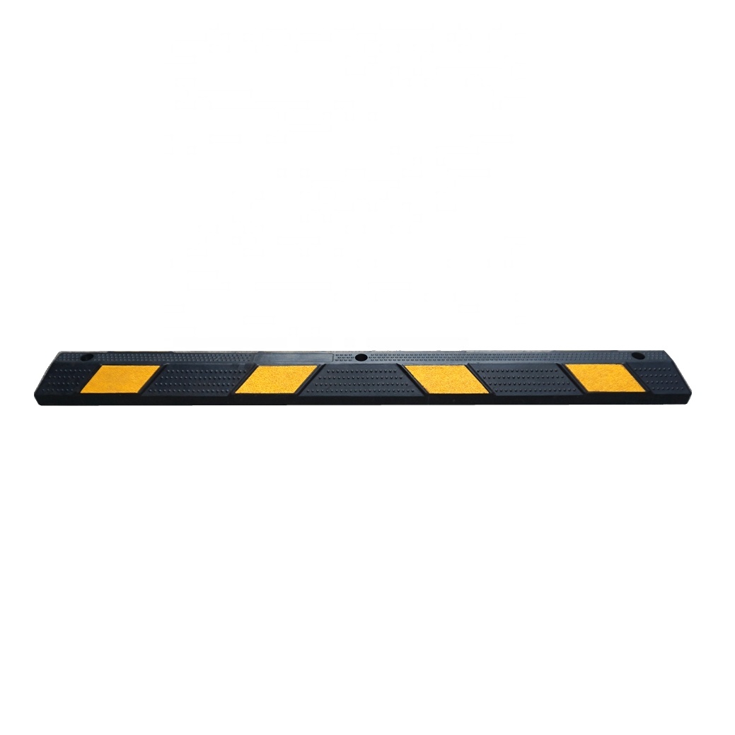 1650X150X100Mm Diamond Shape Rubber Parking Lot Stops Car Wheel Stopper