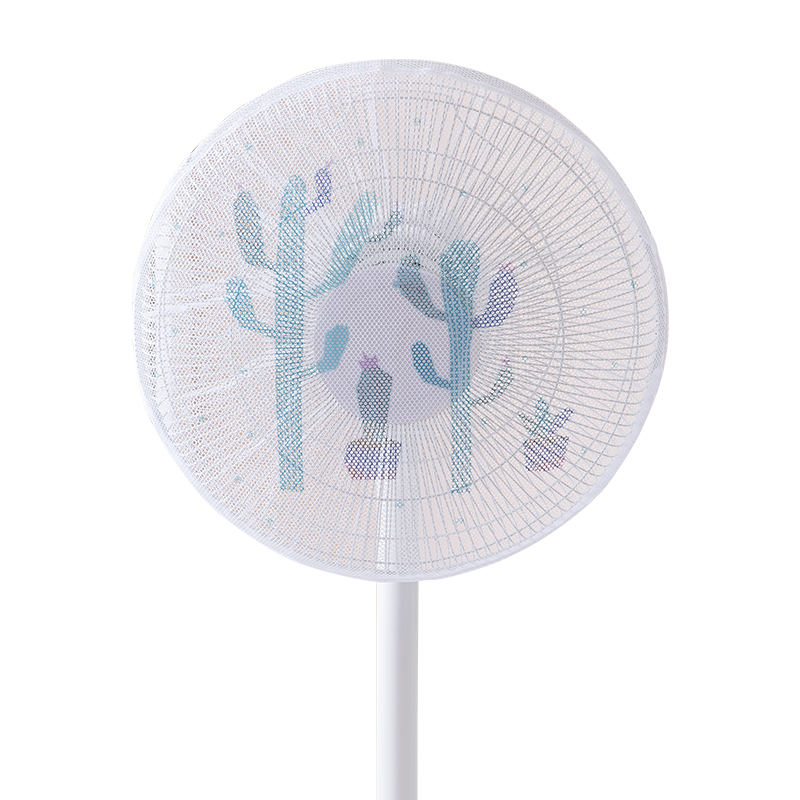 Foldable Polyester Mesh fan finger guard cover baby finger protector fan cover