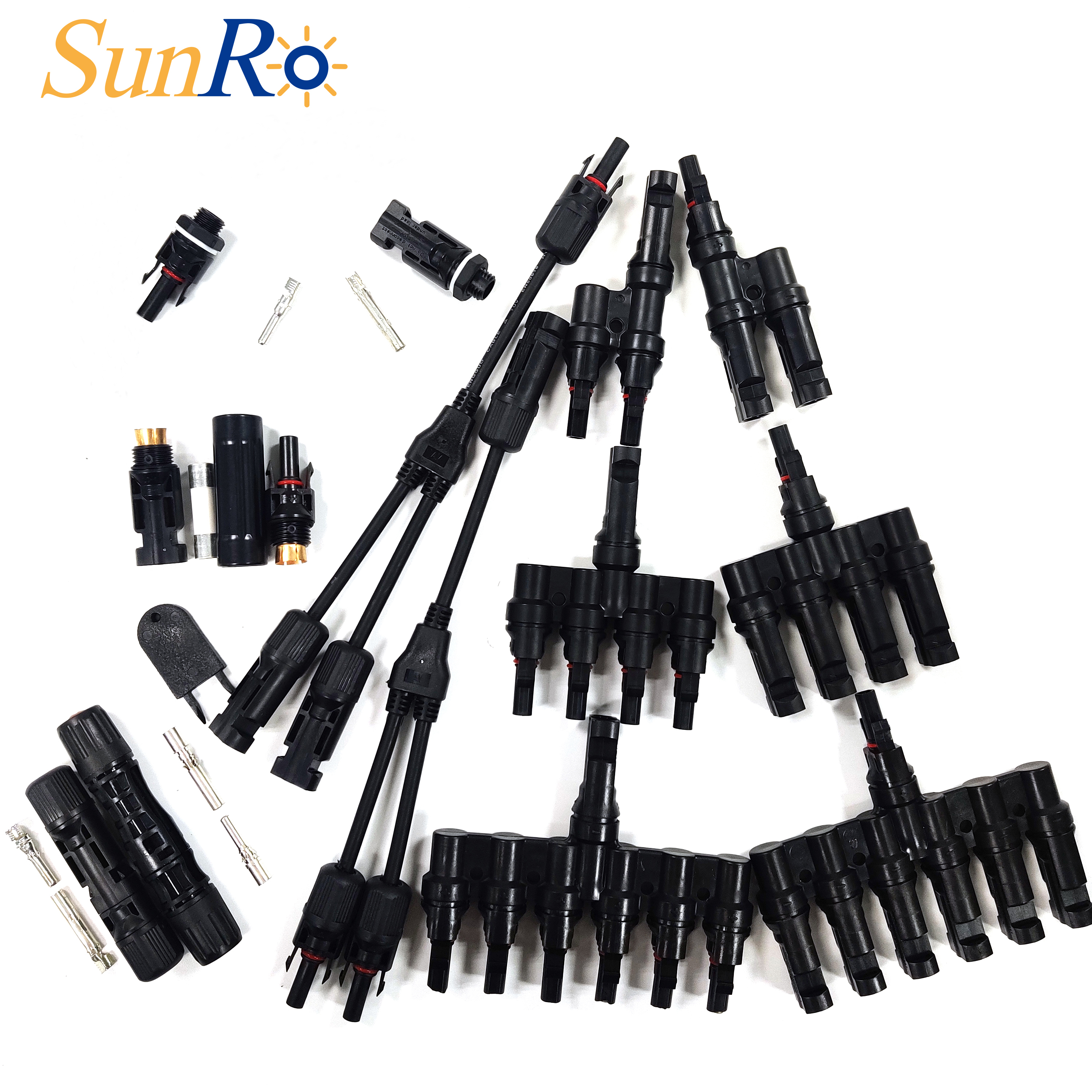 Sunro солнечный pv кабель Разъем 1000v 2.5mm2 4.0mm2 и 6mm2 Быстрый Соединительный pv