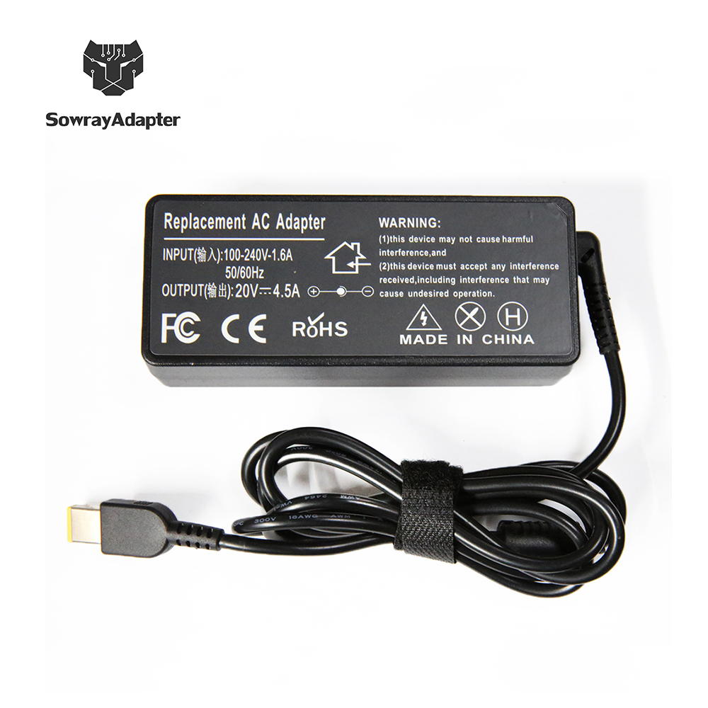 Адаптер для зарядного устройства Lenovo Z510 Z710 Z410, 90 Вт, 20 в, 4,5 А, USB/квадратный наконечник