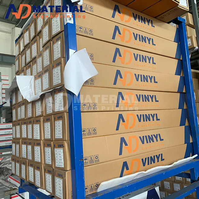 China manufacturer PVC vinyl waterproof white printable self adhesive vinyl roll