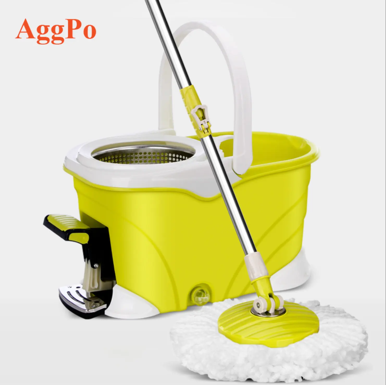 New Arrival Product Four drives 360 Magic Spin Tornado Cleaning Mops With Aluminum Pedal with feet