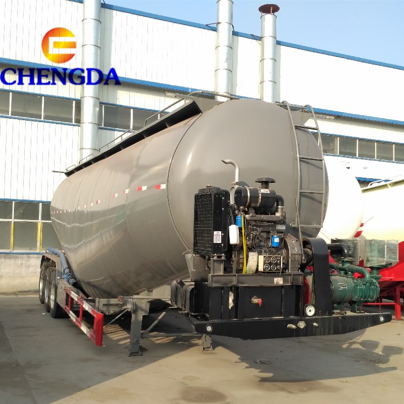 3Axle 45CBM Dry Bulk Cement Semi Tanker Trailer