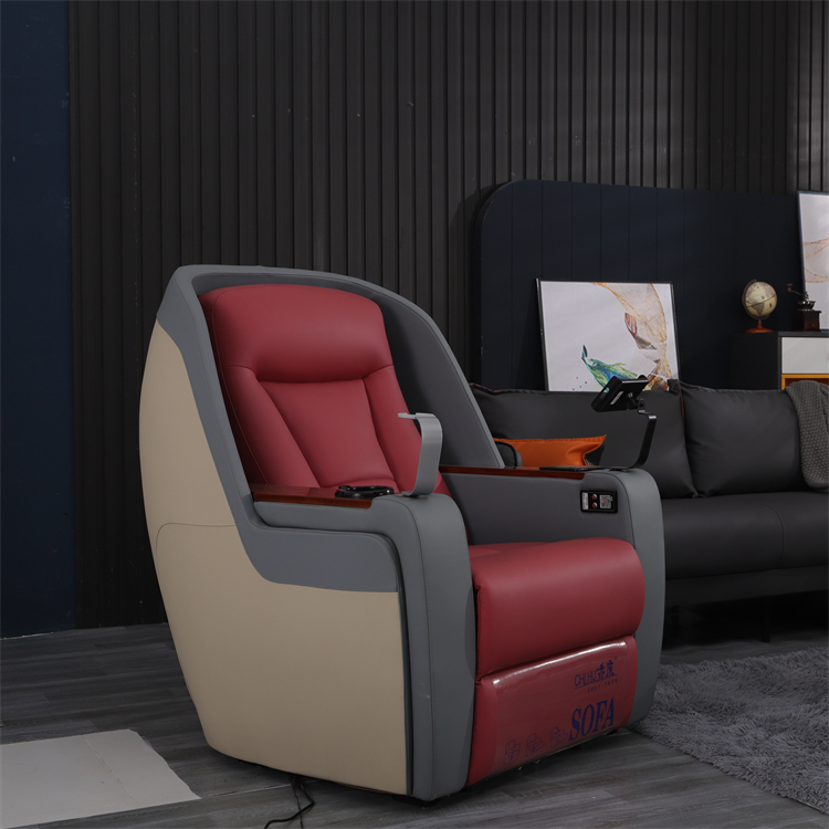 Hot-selling business class seat family Cinema sofa single leather massage sofa luxury chaise lounge
