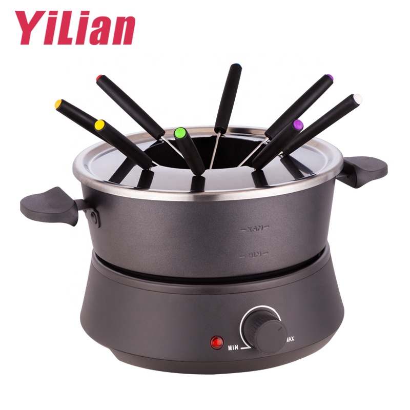 Melting Cheese Chocolate Caramel Removable Fondue Pot with Temperature Control