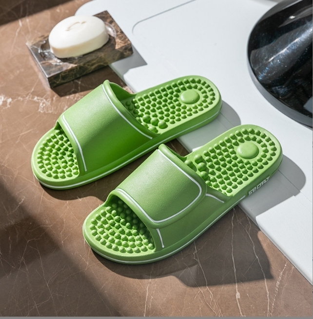 Home massage slippers four seasons indoor anti-slip soft bottom deodorant hotel bath couple slippers male wholesale