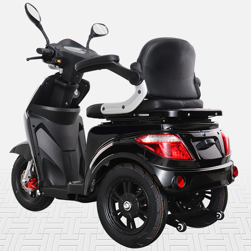T408-2 2021 Black Electric Mobility Scooter Wholesale with Three Wheel for Disabled