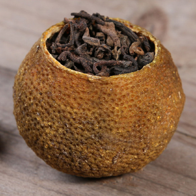 Органический Состаренный чай Pu-erh в мандарине