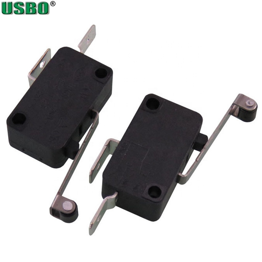 Высокая мощность 2 шпильки 16A 250V длинный Roller Lever микропереключатель для кондиционера воздуха