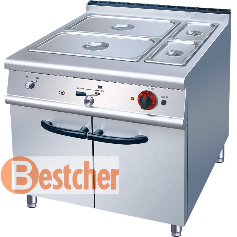BESTCHER оборудование для общественного питания кулинарный ряд газовая Bain Marie с шкафом, CE, ROHS, IEC, SAA
