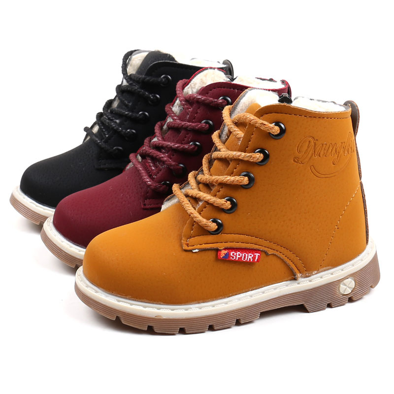 High quality winter fashion children's snow boots baby thickened warm toddler boots