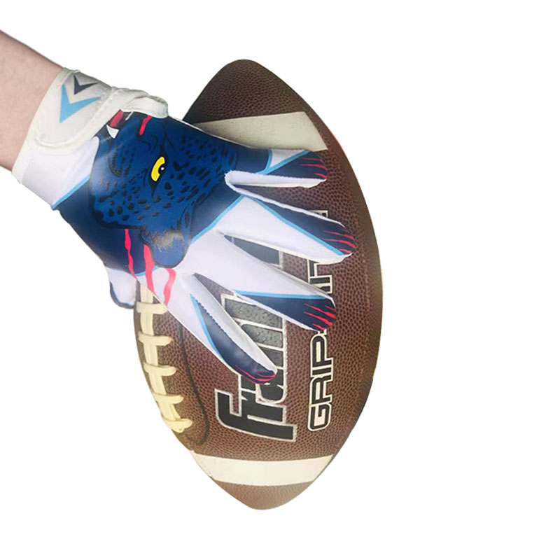 Customized Football Receiver Gloves Children Kids Wearable Anti-Slip Soccer Goalkeeper Gloves