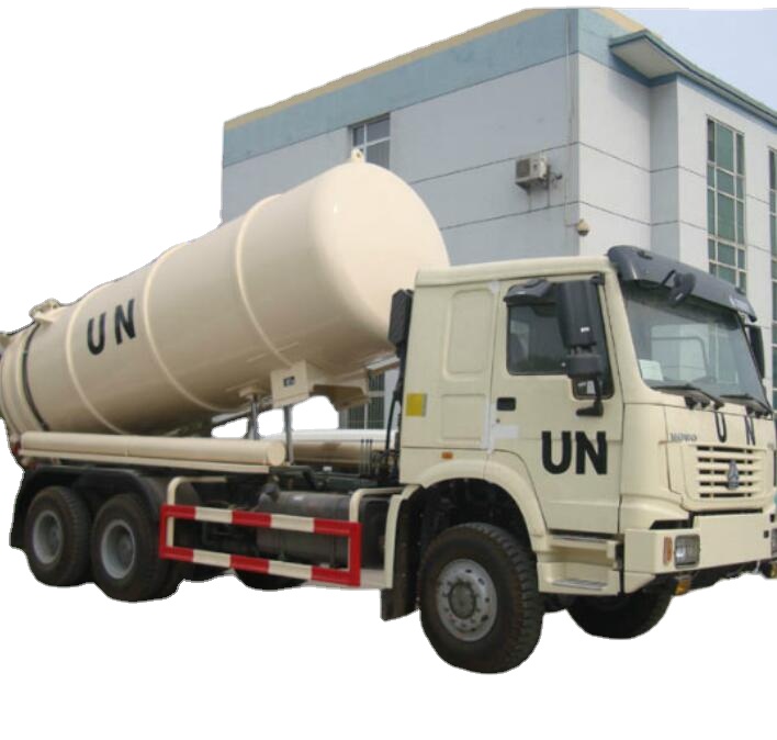 Chinese HOWO 6*4 10cbm Vacuum Cleaning Tank High Pression Sewer Flushing Vehicle Sewage Suction Truck