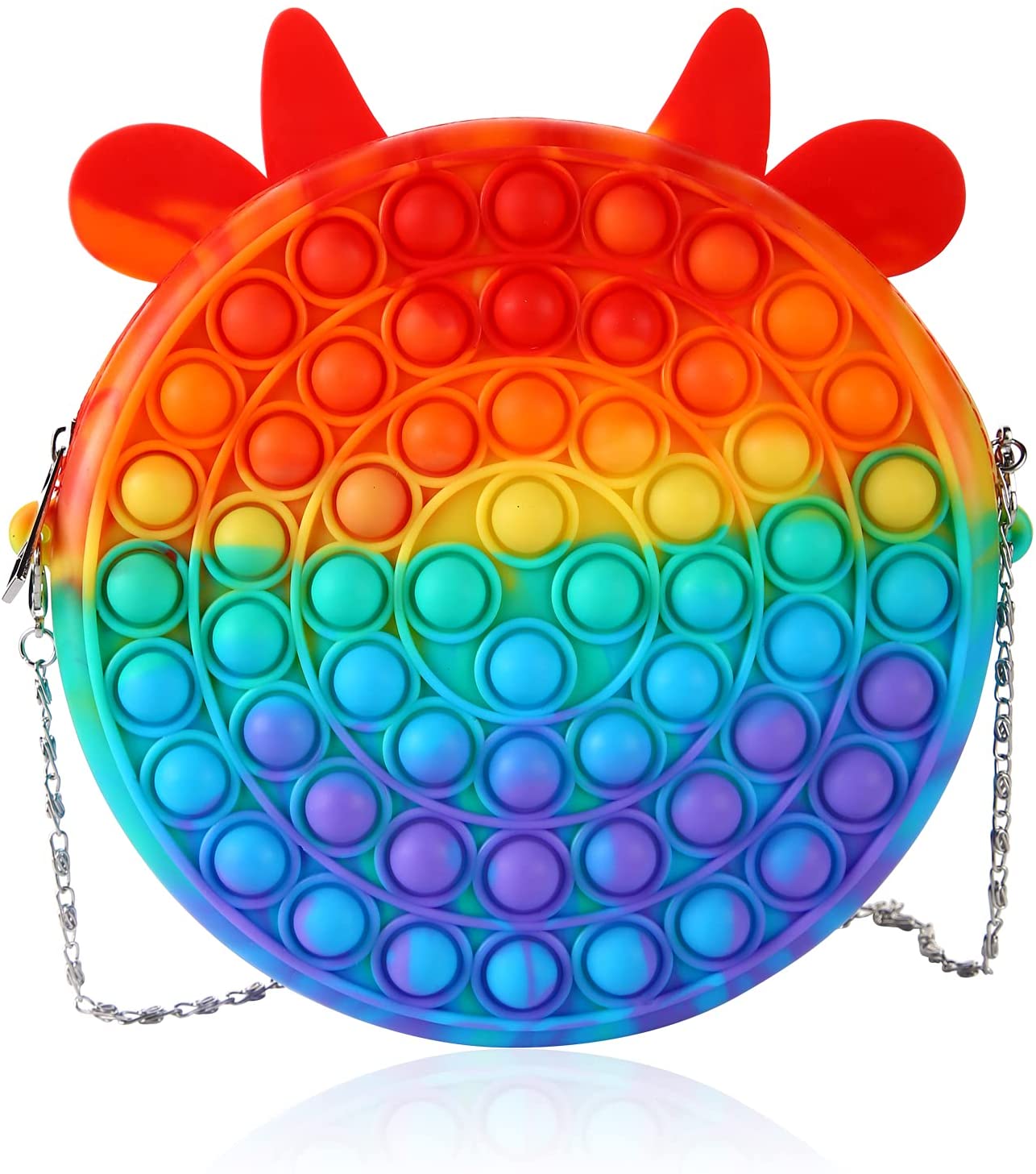 Relief Stress Handbag with Popper for Girl,Pop Simpleness Coin Purse School For Children