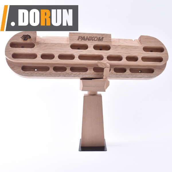 Wooden Hang Board/Climbing Board for Doorway - Hand Strengthener Equipment for Training Finger, Grip and Pull Up